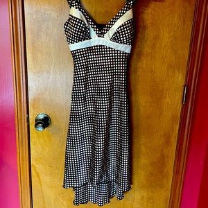 Satin polka dot dress